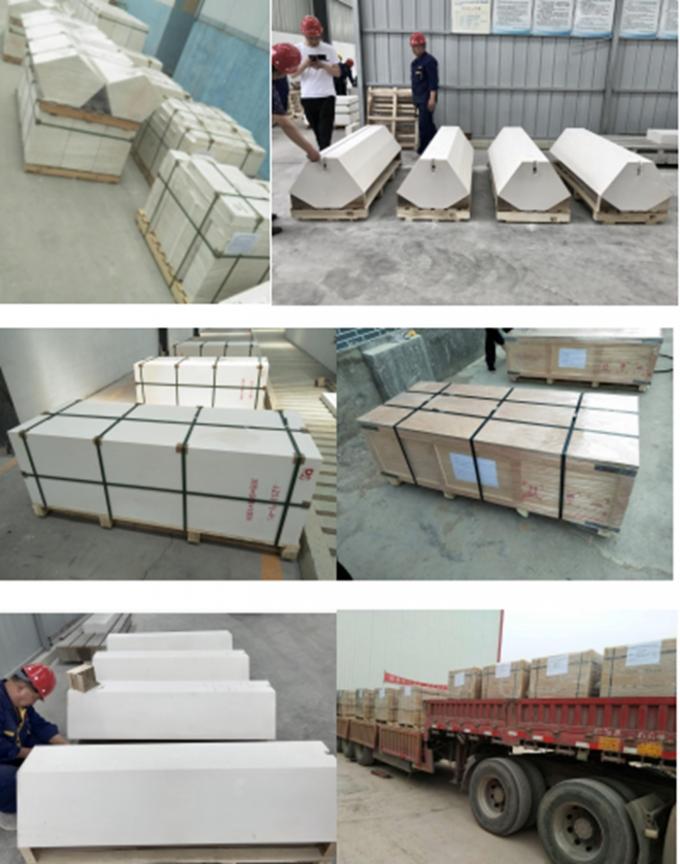 Alumina - Zirconiumdioxyde - de Vuurvaste Bakstenen van de Kiezelzuuroven, Gesmolten Gegoten Vuurvaste Brandbakstenen