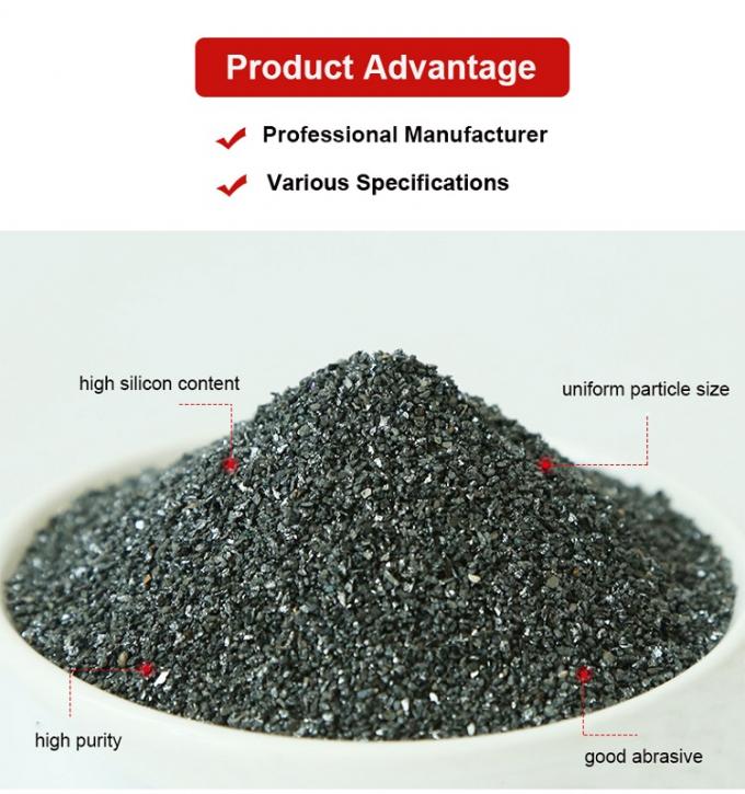 Refractaire Sic-poeder 99% zuiverheid Carborundum-grit Siliciumcarbide slijppoeder 3