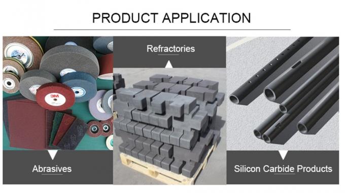 Refractaire Sic-poeder 99% zuiverheid Carborundum-grit Siliciumcarbide slijppoeder 2