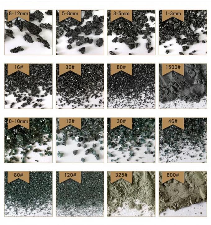 Abrasieve Polijst 98% 99% Sic Siliciumcarbide Poeder F60 Zwart Siliciumcarbide 1