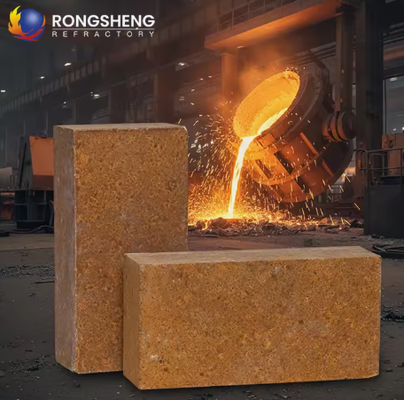 Rongsheng Hoogtemperatuur Magnesiumbrieken 92 95 MGO Magnesiet Brieken Warmteopslag Refractair Magnesiumbrieken 230x114x65mm