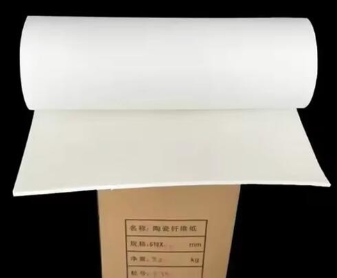 0.3-15 mm Dikte Aluminium silicaatvezelpapier 1260 Thermisch isolatieve keramische vezelpapier