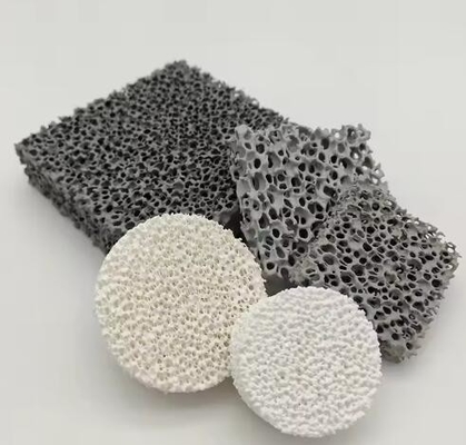 Keramisch schuimfilter op maat 10-60ppi aluminium schuim keramisch filterplaat voor het filteren van gesmolten aluminium giet