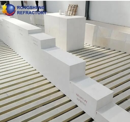 Hoogwaardig gegoten vuurvaste stof zirconia corundum baksteen elektrofusief vuurvaste azs blok
