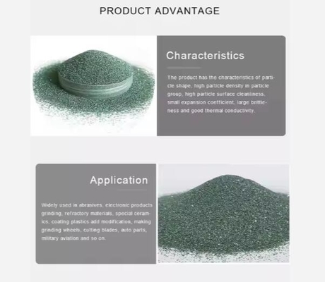 Hoge zuiverheid groen zwart siliciumcarbidepoeder 98% 99% SIC Emery Carborundum Grit