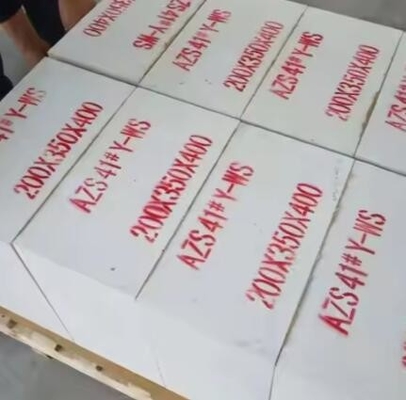 Fabrieksprijs Gesmolten Zirconia Corundum baksteen Azs vuurvaste baksteen Voor glazen oven