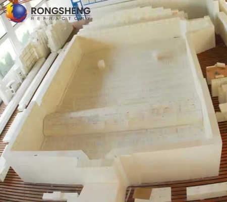 Glas smeltoven vuurvaste materialen gesmolten Azs blok Zirconia Corundumbrick Azs-33# Azs-36# Azs-41# Fusion Cast Brick