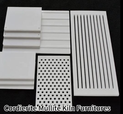 Hoogtemperatuur Cordierite Mullite Keramische Battplaat Brandvaste Keramische Mullite Cordierite Plaat Voor Ovenmeubelen