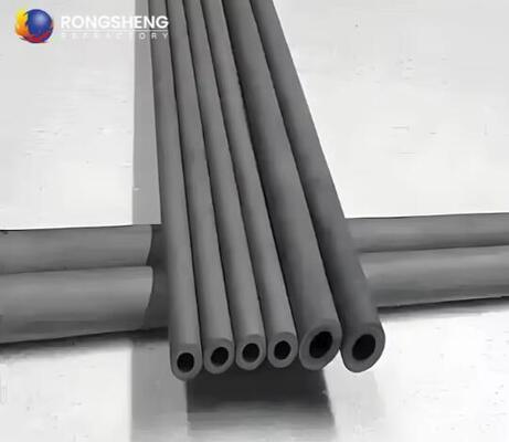 1800 Celsius Refractory Silicon Carbide Beam Sisic Sic Ceramic Kiln Furniture Customized Silicon Nitride Bonded Tubes