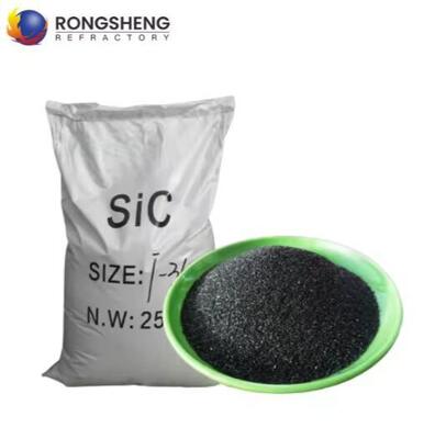 Hoge zuiverheid 98,5% Sic Poeder Carborundum Grit Zwart Groen Siliciumcarbide Poeder Voor Abrasives En Brandvaste Stoffen