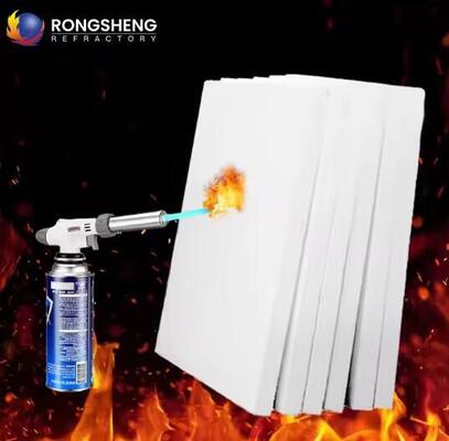 China Polycrystalline Mullite Fiber Boards 1600C 1800C Mullite Ceramic Fiber Board Refractaire Furnace Lining Isolatie Plaat