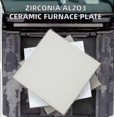 Zirconia Al2O3 Ceramic Plate Square High Temperature Furnace Industrial Application Custom Cutting Bending Processing RongSheng
