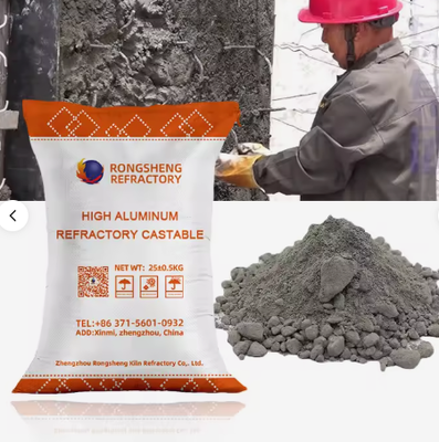 Hoogwaardig vuurvaste gietwerk Hoog aluminium laag cement gietbare industriële ovens Monolithische vuurvaste bekledingsmaterialen