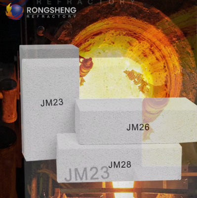 Rongsheng Jm23 Jm26 Jm28 Jm30 Lichtgewicht hittebestendige baksteen Mullite isolerende vuurvaste vuurstenen voor oven en ketel
