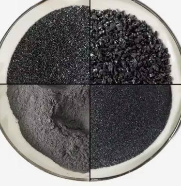 Hoge Kwaliteit Zwart Siliciumcarbide Emery Poeder 97-99% Zuiverheid Sic Schurende Vuurvaste Polijsten Siliciumcarbide Grit