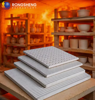 Rongsheng Hoge Temperatuur Cordieriet Mulliet Platen Keramische Oven Meubilair Cordieriet Plaat Oven Planken Ondersteuningsplaat