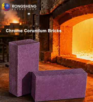 Rongsheng Aluminiumchroom vuurvaste steen corrosiebestendigheid chroom korund vuurvaste stenen voor de glasindustrie