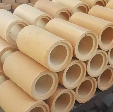 Fabriekslevering Mulliet Aluminium Vuurklei Gietloopproducten Ronde Vuurbestendige Steen Gietmondstuk Producten voor Gietstaal