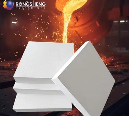 Vuurvaste plaat van aluminiumsilicaat voor ovenbekleding 20 mm 50 mm 1260 1430 graden anorganische keramische vezel isolatieplaten